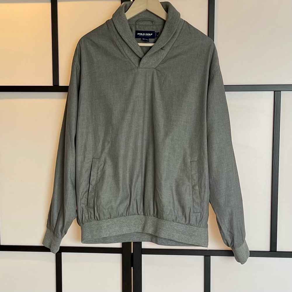 Polo GOLF Ralph Lauren Gray pullover jacket. Men’s Large